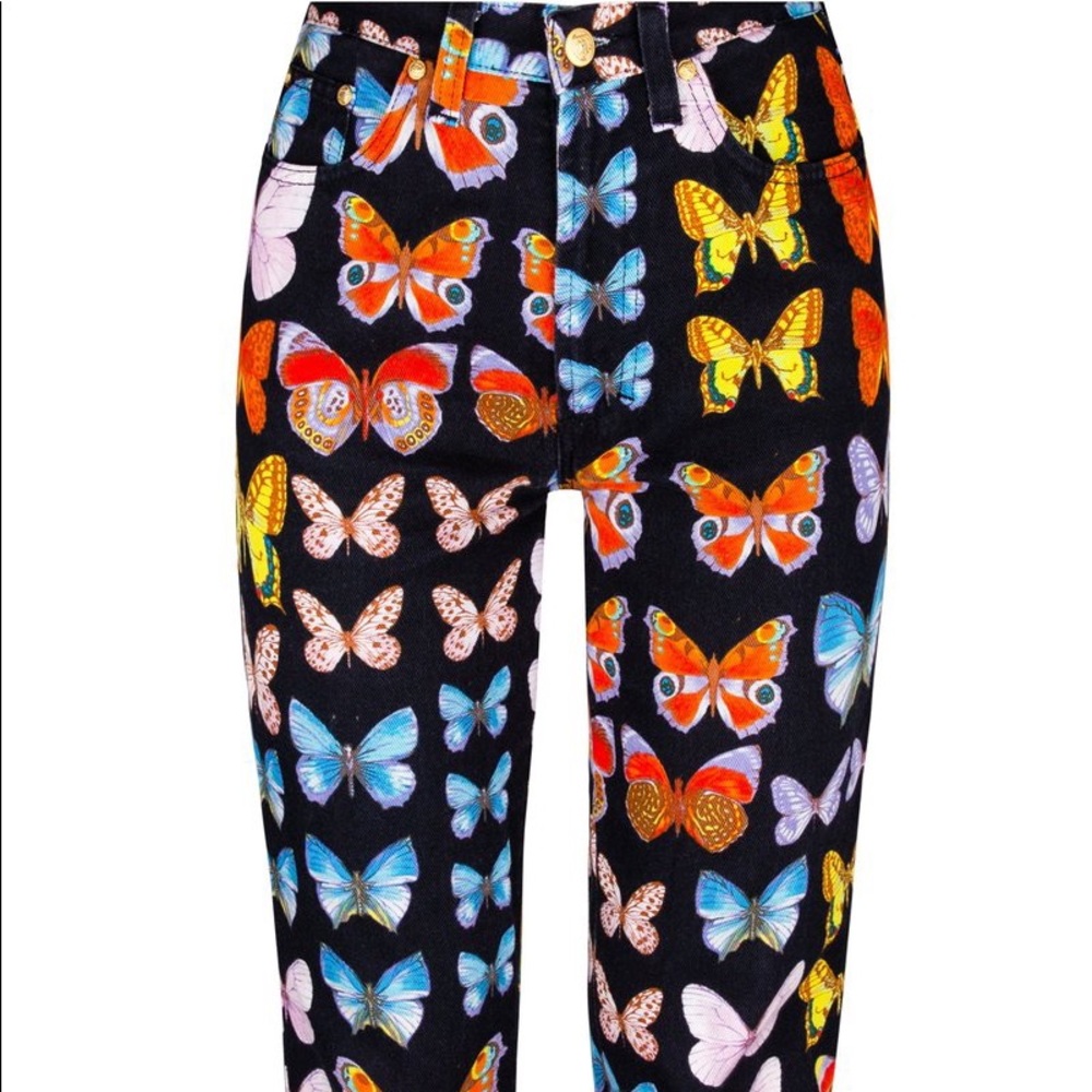 Gianni Versace Spring 1995 Butterfly Jeans